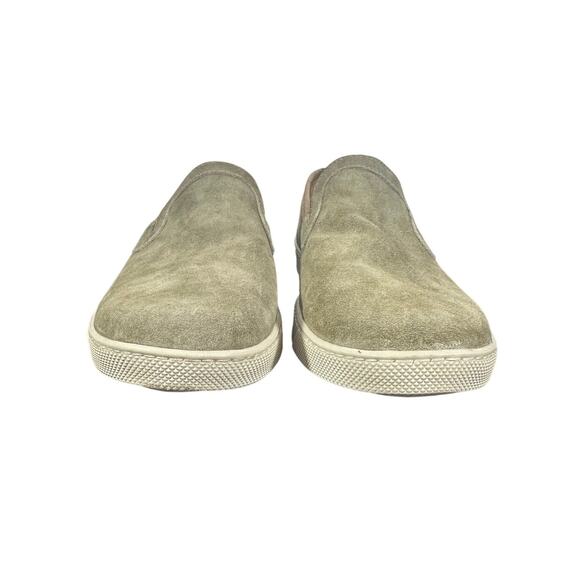 TB Phelps Men’s Suede Slip-On Shoes Tan Leather Trim SZ 9 Casual Comfort loafer - Picture 4 of 10